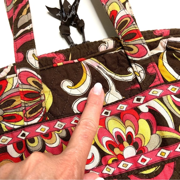 VERA BRADLEY “Puccini” Tall Zip Tote Bag - Picture 6 of 16